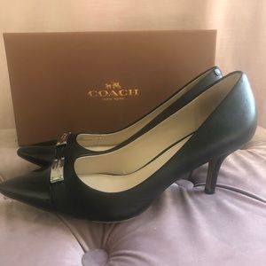 Coach Black Kitten Heels